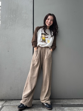 「アイテム（スウェットパンツ）」を使った、庄司　未菜美さん（レディース・159cm・30代）の夏コーディネート