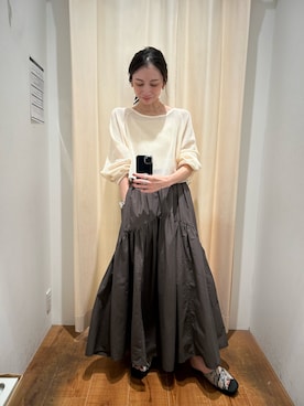 「アイテム（キャミソール）」を使った、庄司　未菜美さん（レディース・159cm・30代）の秋コーディネート