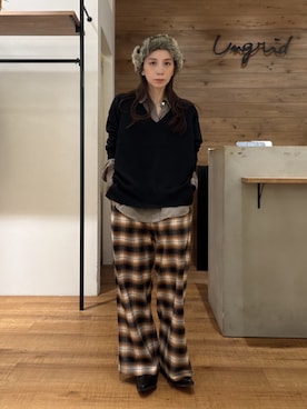 庄司　未菜美さん（レディース・159cm）の秋コーディネート