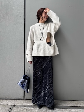 「アイテム（キャミソール）」を使った、庄司　未菜美さん（レディース・159cm・30代）の秋コーディネート