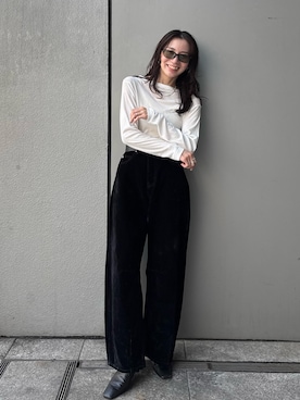 「アイテム（デニムパンツ）」を使った、庄司　未菜美さん（レディース・159cm・30代）の夏コーディネート