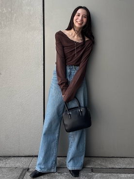 「Ungrid（アングリッド）のアイテム」を使った、庄司　未菜美さん（レディース・159cm）の秋コーディネート