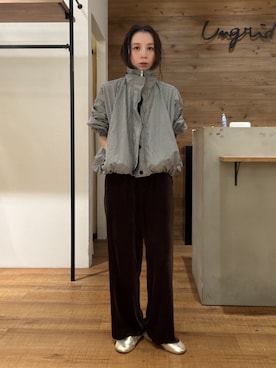 「Ungrid（アングリッド）のアイテム」を使った、庄司　未菜美さん（レディース・159cm）の秋コーディネート