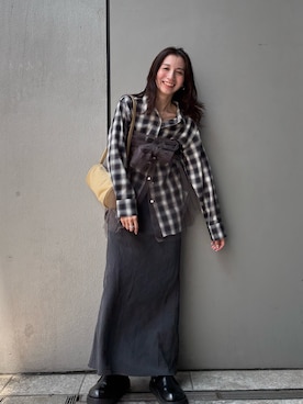 「アイテム（スカート）」を使った、庄司　未菜美さん（レディース・159cm・30代）の夏コーディネート