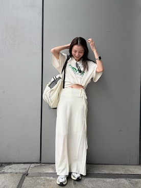 「Ungrid（アングリッド）のアイテム（バッグ）」を使った、庄司　未菜美さん（レディース・159cm）の春コーディネート