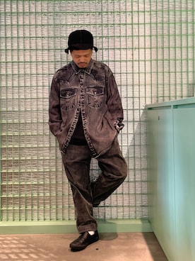 「DIESEL OSAKA」｜manabu iwasakiさん（メンズ・163cm）の冬コーディネート