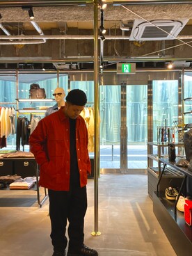 「Danner（ダナー）のアイテム（ブーツ）」を使った、manabu iwasakiさん（メンズ・163cm）の冬コーディネート
