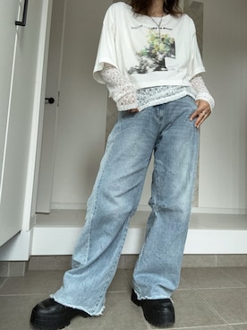 「JORDAN BRAND（ジョーダンブランド）のアイテム」を使った、nojikoさん（レディース・159cm）の春コーディネート