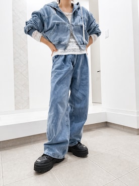 「JORDAN BRAND（ジョーダンブランド）のアイテム」を使った、nojikoさん（レディース・159cm）の春コーディネート