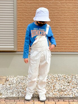 「ZOZOKIDSDAY」｜「アイテム（オールインワン・サロペット）」を使った、MKさん（キッズ・126cm）の春コーディネート