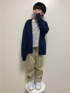 MKさん（キッズ・123cm）の秋コーディネート
