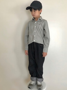 「F.O.U（エフオーユー）のアイテム」を使った、MKさん（キッズ・123cm）の秋コーディネート