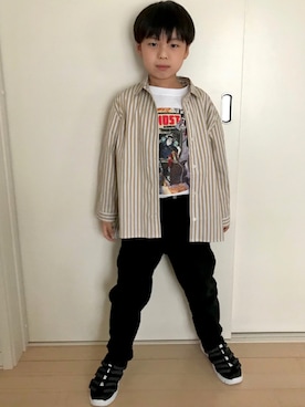 MKさん（キッズ・123cm）の秋コーディネート