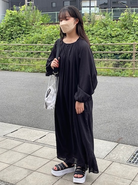 「FREAK'S STORE（フリークスストア）のアイテム（ワンピース/ドレス）」を使った、MKさん（キッズ・153cm）の夏コーディネート