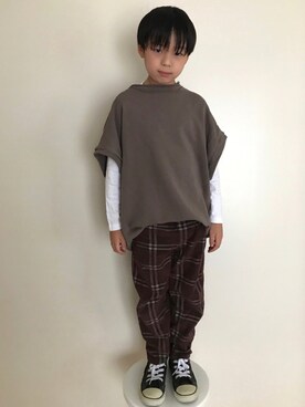 MKさん（キッズ・123cm）の秋コーディネート