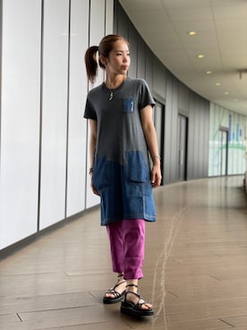 kinukaさん（レディース・157cm）の夏コーディネート