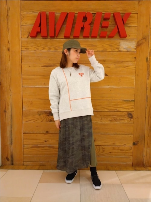 セール】MESH CAMO PRINT SKIRT/メッシュカモ プリントスカート