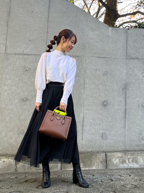 美品　セルフォード　カシミヤニット　プルオーバー CELFORD(セルフォード)の「肩スリットカシミヤニットプル