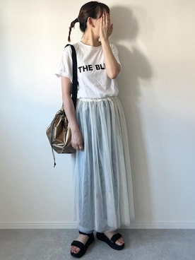 「Java（ジャバ）のアイテム」を使った、𝚔𝚘さん（レディース・160cm）の夏コーディネート