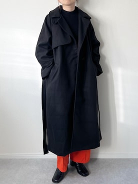 「JUNOAH（ジュノア）のアイテム（その他アウター）」を使った、𝚔𝚘さん（レディース・160cm）の冬コーディネート