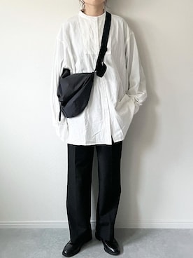 「BONLECILL（ボンルシール）のタッセルチャーム付きローファー（ローファー）」を使った、𝚔𝚘さん（レディース・160cm）の冬コーディネート