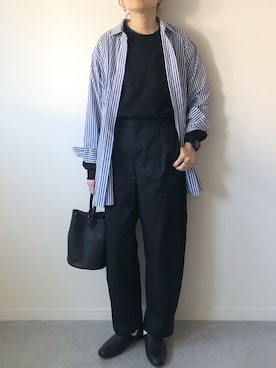 「はじめましてコーデ」｜「アイテム（スリッポン）」を使った、𝚔𝚘さん（レディース・160cm）の春コーディネート