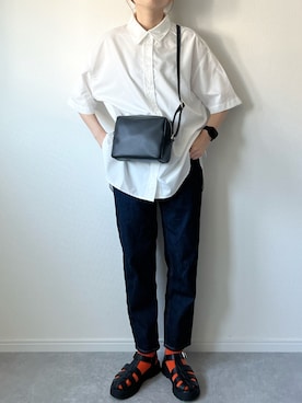 「マムジーンズ」｜𝚔𝚘さん（レディース・160cm）の夏コーディネート