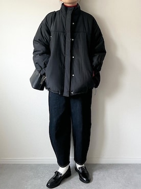 「BONLECILL（ボンルシール）のタッセルチャーム付きローファー（ローファー）」を使った、𝚔𝚘さん（レディース・160cm）の秋コーディネート