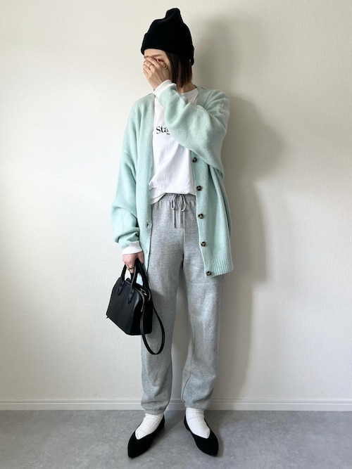 セール】オーバーサイズ Vネック ニットカーディガン（カーディガン