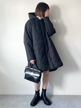 「Anss.me（アンスミー）のアイテム（その他アウター）」を使った、𝚔𝚘さん（レディース・160cm）の秋コーディネート