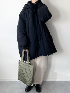 「BONLECILL（ボンルシール）のタッセルチャーム付きローファー（ローファー）」を使った、𝚔𝚘さん（レディース・160cm）の秋コーディネート