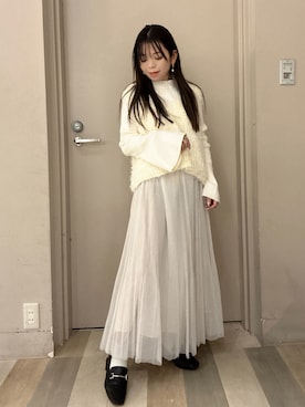 「アイテム（ニット/セーター）」を使った、yukariさん（レディース・151cm・30代）の冬コーディネート