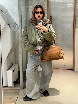 「アメカジ」｜CHIHONさん（レディース・158cm）の冬コーディネート