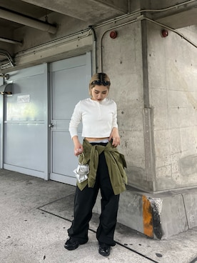 「Six M（シックスエム）のアイテム」を使った、CHIHONさん（レディース・158cm）の春コーディネート