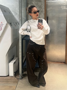 「WHO'S WHO gallery（フーズフーギャラリー）のアイテム（パンプス）」を使った、CHIHONさん（レディース・158cm）の秋コーディネート