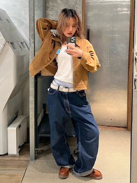 「アイテム（ブルゾン）」を使った、CHIHONさん（レディース・158cm）の秋コーディネート