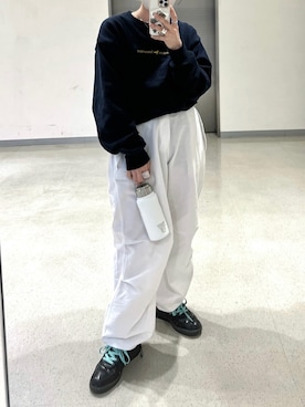 「Modern Amusement（モダンアミューズメント）のアイテム」を使った、CHIHONさん（レディース・158cm）の春コーディネート