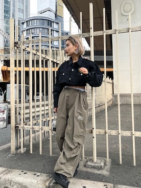 「Six M（シックスエム）のアイテム」を使った、CHIHONさん（レディース・158cm）の春コーディネート