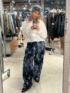「アイテム（ニットキャップ/ビーニー）」を使った、CHIHONさん（レディース・158cm）の秋コーディネート