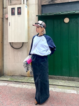 「Six M（シックスエム）のアイテム」を使った、CHIHONさん（レディース・158cm）の春コーディネート