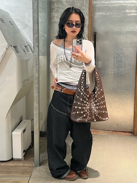 CHIHONさん（レディース・158cm）の春コーディネート