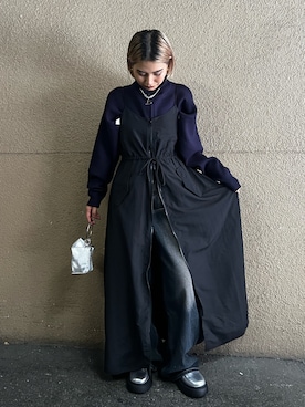 「モードストリート」｜「アイテム（ワンピース/ドレス）」を使った、CHIHONさん（レディース・158cm）の秋コーディネート