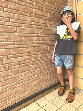 「つけ襟」｜ヒロさん（キッズ・122cm）の夏コーディネート