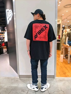 「AVIREX（アヴィレックス）のアイテム（その他）」を使った、WATARUさん（メンズ・178cm）の夏コーディネート