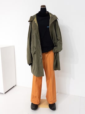 「アイテム（ミリタリージャケット）」を使った、シさん（メンズ・176cm）の秋コーディネート