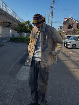 「Handmade（ハンドメイド）のアイテム」を使った、シさん（メンズ・176cm）の秋コーディネート