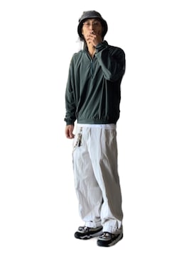 「SILVER TAB（シルバータブ）のアイテム」を使った、シさん（メンズ・176cm）の秋コーディネート