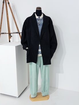 「アイテム（その他アウター）」を使った、シさん（メンズ・176cm）の夏コーディネート