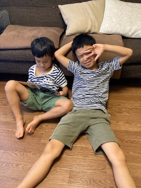 「ARCH & LINE（アーチアンドライン）のアイテム」を使った、asmさん（キッズ・125cm）の秋コーディネート