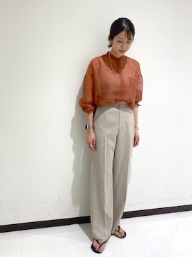 「havaianas（ハワイアナス）のアイテム（サンダル）」を使った、TSURUGASAKI_163cmさん（レディース・163cm）の夏コーディネート